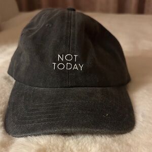 Black 'Not Today' Women's Cap